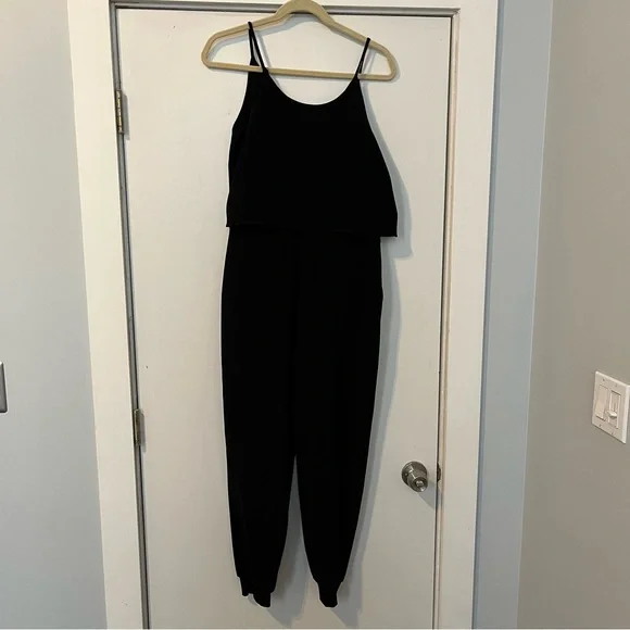 Theory Black Wrap Style Sleeveless Jogger Jumpsuit women’s size 4 cocktail Odila - Picture 8 of 10